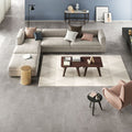 SPC parquet flooring with a grey concrete effect